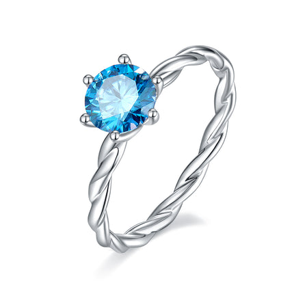 Classic Straight Arm Vine Moissanite Women's Ring