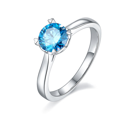 Classic Straight Arm Vine Moissanite Women's Ring