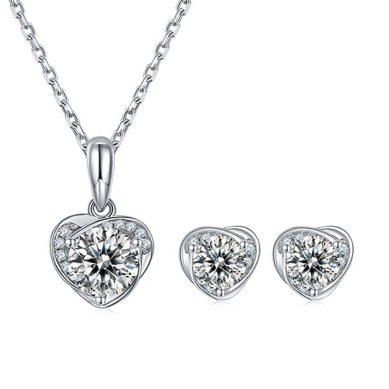 Blissful Moissanite Drop Earring Set