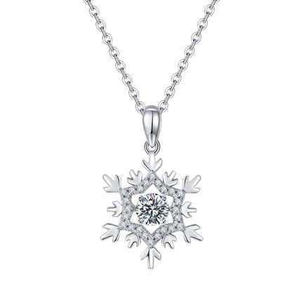 S925+Snow Moissanite Necklace