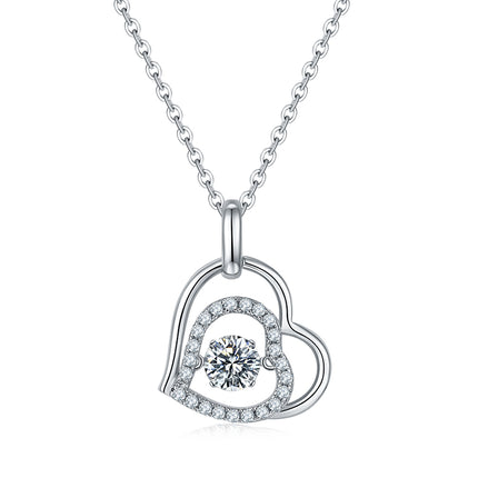 S925+ Heart's Destination Moissanite Necklace