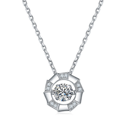 S925+Annual Ring Moissanite Necklace