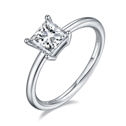 Classic Square Moissanite Women's Ring