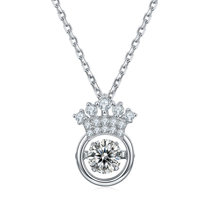 S925+ Crown Moissanite Necklace