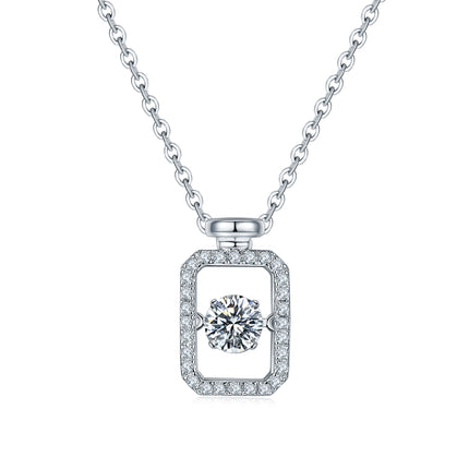 S925+Dream Perfume Bottle Moissanite Necklace