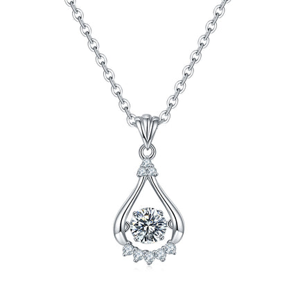 S925+bright eyes moissanite necklace