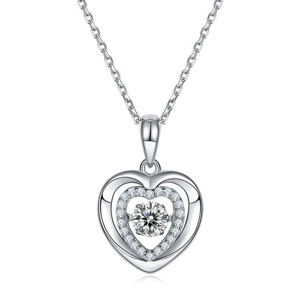 Guardian Heart Moissanite Necklace