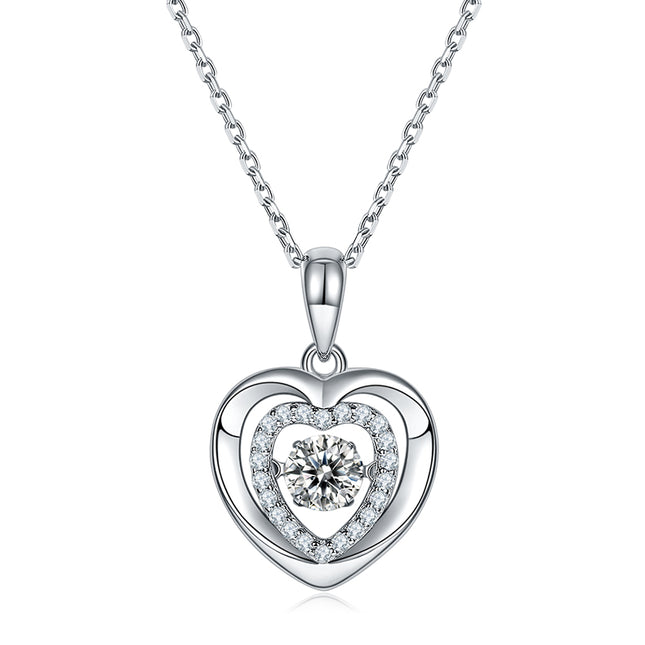Guardian Heart Moissanite Necklace