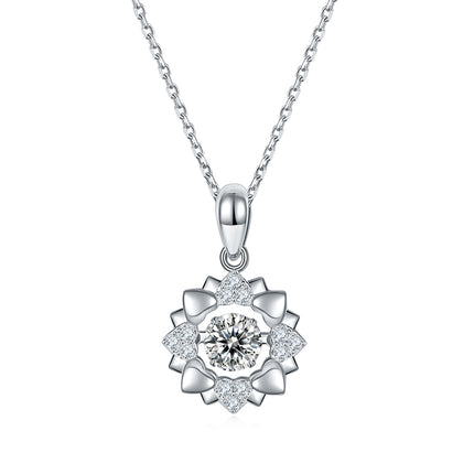 S925+Blooming Moissanite Necklace