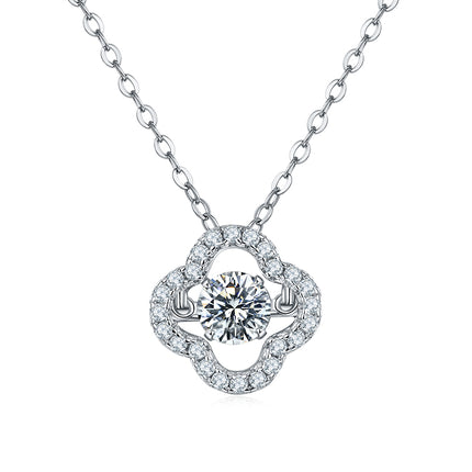 S925+ Clover Moissanite Necklace