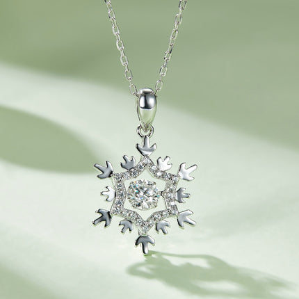 S925+Snow Moissanite Necklace