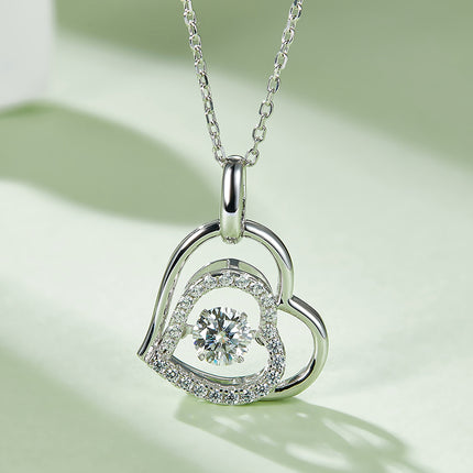 S925+ Heart's Destination Moissanite Necklace