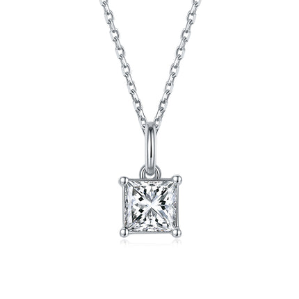 Classic Square Moissanite Drop Earring Set