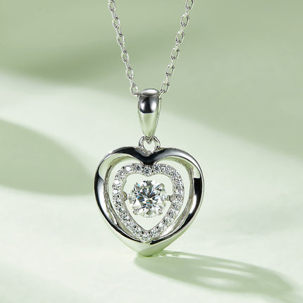 Guardian Heart Moissanite Necklace