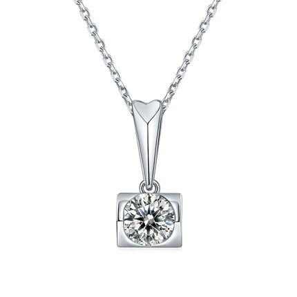 Angel Kiss Moissanite Pendant Stud Earring Set