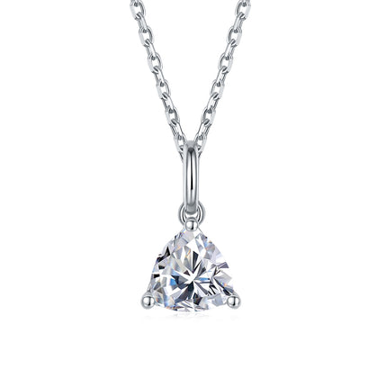 Classic Triangle Moissanite Drop Earring Set