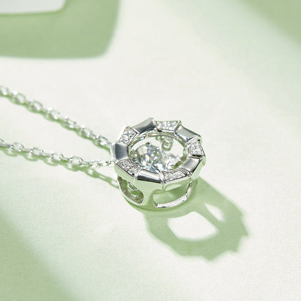 S925+Annual Ring Moissanite Necklace