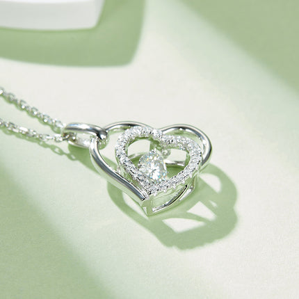 S925+ Heart's Destination Moissanite Necklace