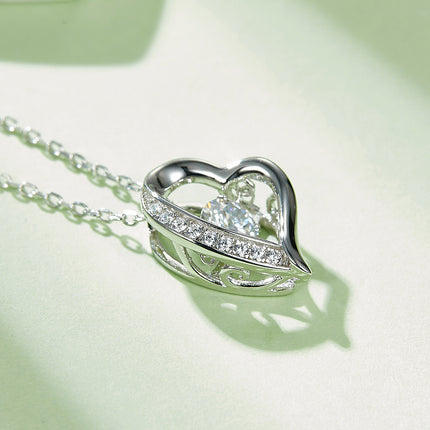 S925+ Smart Love Moissanite Necklace