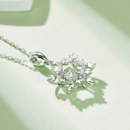 S925+Snow Moissanite Necklace