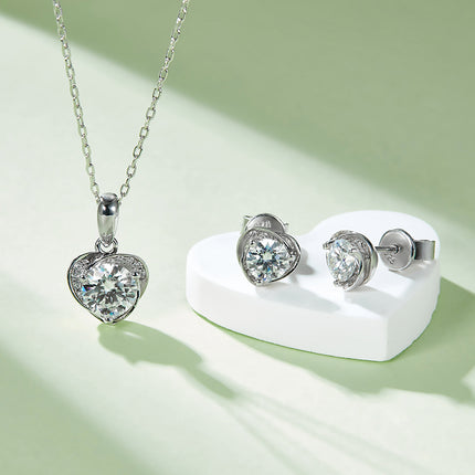 Blissful Moissanite Drop Earring Set