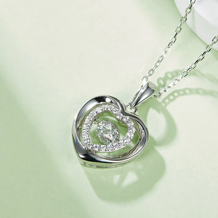 Guardian Heart Moissanite Necklace