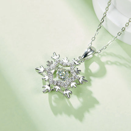 S925+Snow Moissanite Necklace