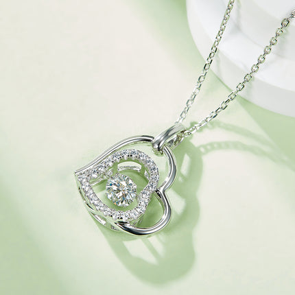 S925+ Heart's Destination Moissanite Necklace