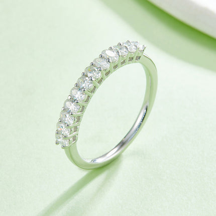 Egg Shape Moissanite Ring