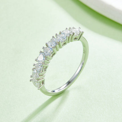 Heart Moissanite Ring