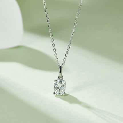 Classic Egg Moissanite Drop Earring Set