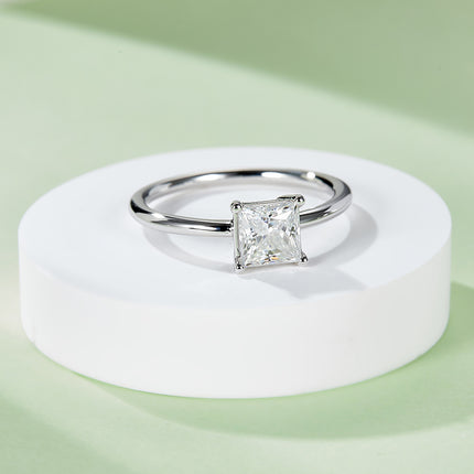 Classic Square Moissanite Women's Ring