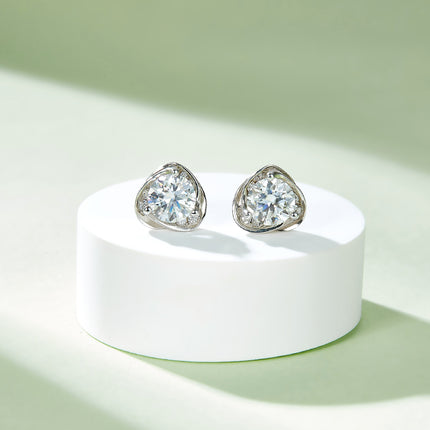 Blissful Moissanite Drop Earring Set