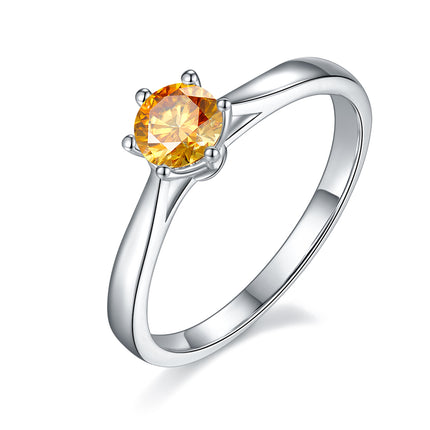 Six Prongs Moissanite Women's Ring