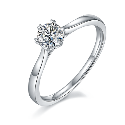 Six Claw S925 Silver Moissanite Women's Ring