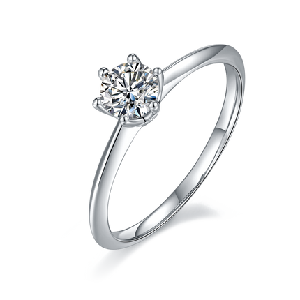 Six Claw S925 Silver Moissanite Women's Ring