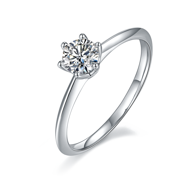 Six Claw S925 Silver Moissanite Women's Ring