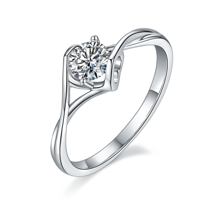 Angel Kiss Moissanite Diamond Ring for Women