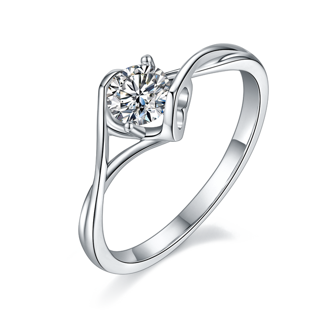 Angel Kiss Moissanite Diamond Ring for Women