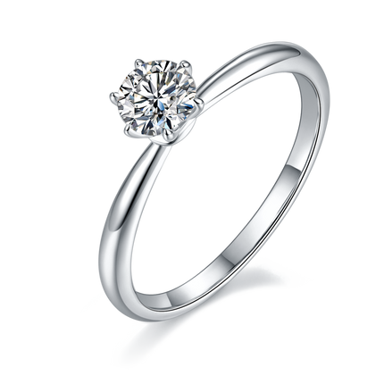 S925 silver moissanite women's ring