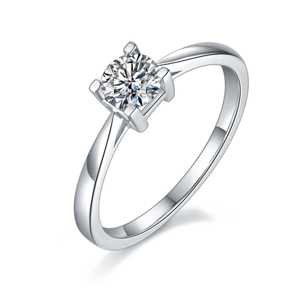 S925 silver moissanite women's ring