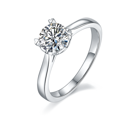 Classic Straight Arm Vine Moissanite Women's Ring